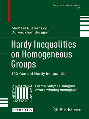 cover image of Hardy Inequalities on Homogeneous Groups